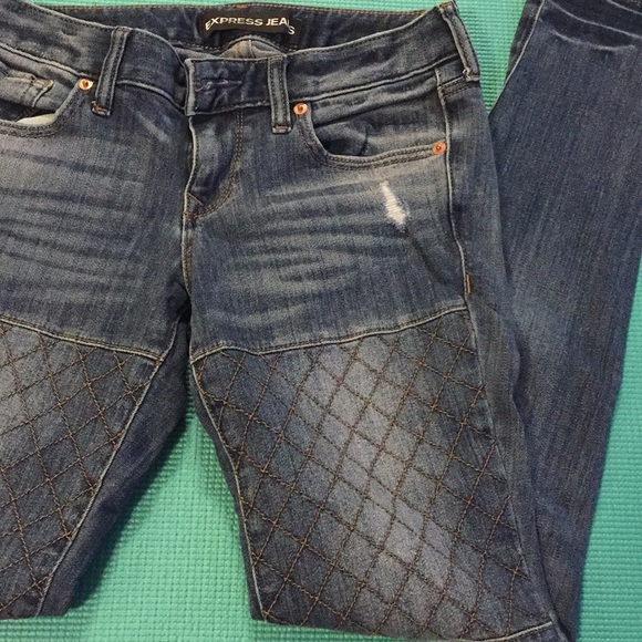 Express Jeans Stella Low Rise Skinny Pant leggings - Picture 2 of 7